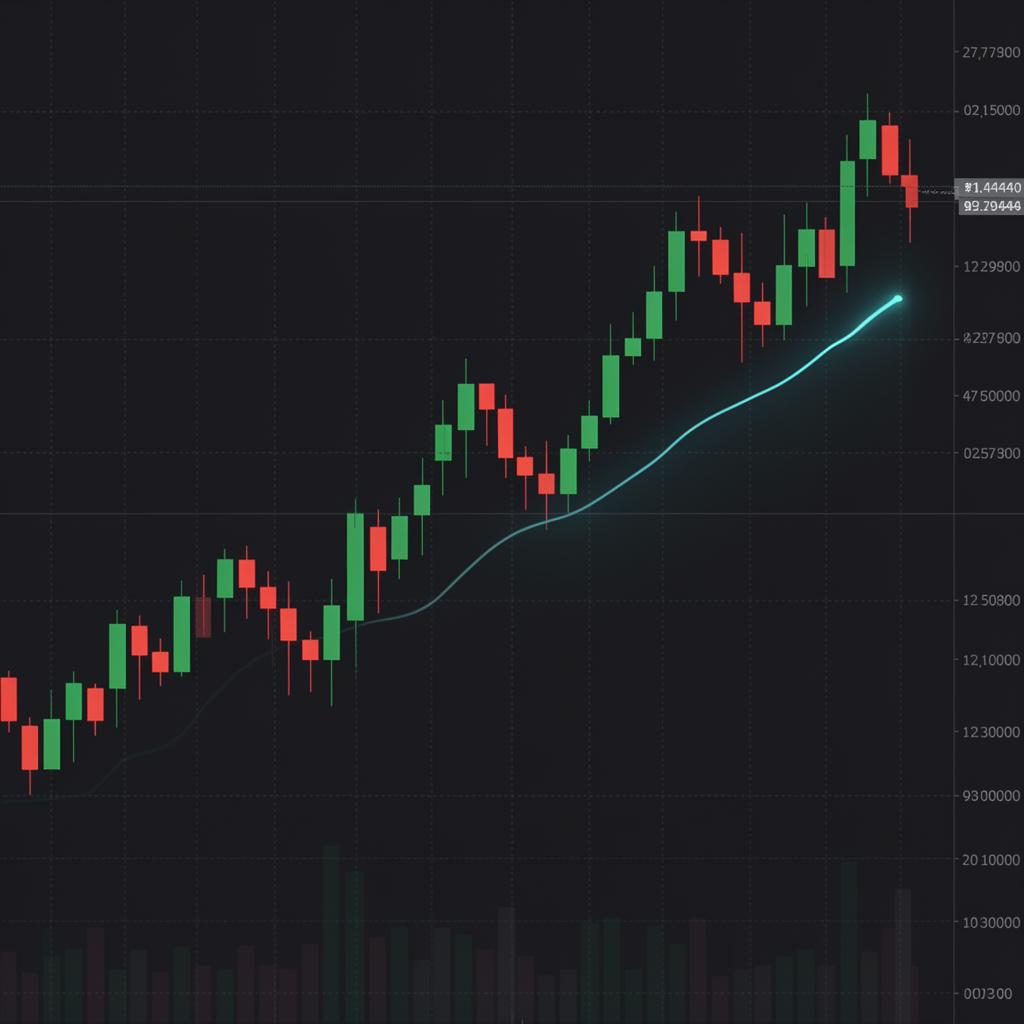 Heikin-Ashi candlestick chart showing smoother trend